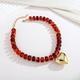 thumbnail image 5 of Leaf Resin Chunky Beaded Necklace for Women, Simple Modern Style Necklace Jewelry Accessory, 5 of 6