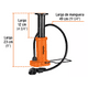 thumbnail image 3 of Bomba De Pedal 60  Color Naranja, 3 of 5