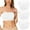White, variant on ShomPort 3pc Strapless Bra for Women Mesh Breathable Wireless Tube Bra Seamless Padded Bandeau Bra