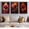 thumbnail image 2 of 3 Pcs Tarot Canvas Wall Art Sun Moon and Star Mystical Astrology Celestial Paintings Pictures Wall Decor Poster Print Artwork for Bedroom Living Room Dorm Home Decoration, 2 of 6
