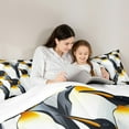 thumbnail image 5 of Manfei Cute Penguin Print Full Size Comforter Sets, Kawaii Cartoon Wildlife Bedding Comforter Set, Teen Boy Girl Kid Bedding Sets, Luxury Bedroom Decor, 3 Pieces, 5 of 8