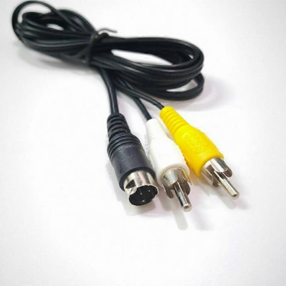 1.5M For Sega Genesis Mega Drive 2 3 A/V 3 Pin Audio Video Replacement Cable