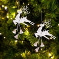 thumbnail image 1 of XWSHYW Adornos Colgantes Campanas Colgantes de Cervatillo Navideño Colgante de Cervatillo de Árbol de Navidad, 1 of 4