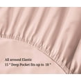 thumbnail image 4 of Superior Egyptian Cotton Eco-Friendly 700 TC Sheet Set, King, Pink, 4 of 7