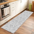 thumbnail image 2 of Runner Rug 2'x6', Grey Spring Floral Washable Non-Slip Hallway Runner Rugs, Farmhouse Flowers Elegant Pastoral Bedside Rugs Floor Mats Carpet Runners for Kitchen Bathroom Laundry Room, 2 of 8