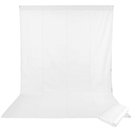 6x9 White Photography Muslin Background Backdrop