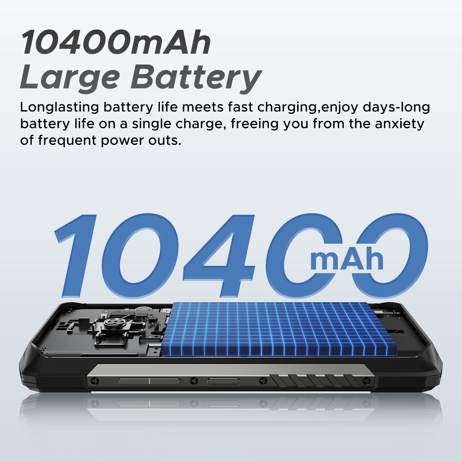 DOOGEE Fire 6 Rugged Phone with Thermal Image Camera,10400mAh,16GB+256GB Android 14 Cell Phone Unlocked,50MP AI Camera,6.56" HD+IPS Display Rugged Smartphone,IP68 Waterproof Phone,Face Unlock/OTG