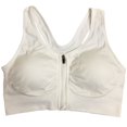 thumbnail image 1 of MesaSe Womens Zipper Front Fastening Bra Post Surgery Support Bra with Removable Pads, 1 of 17