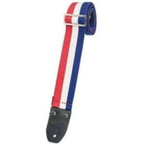 Henry Heller Red White  Blue Cotton Guitar Strap