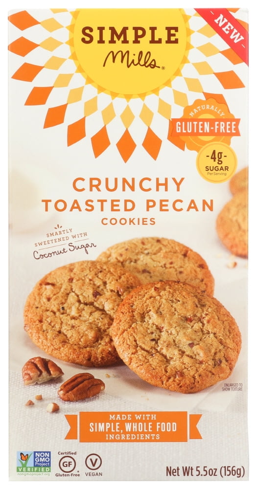Simple Mills Toasted Pecan Crunchy Cookies, 5.5 Oz