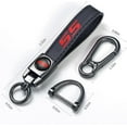 thumbnail image 3 of Leather Metal Car Key Chain Keyring Accessories Compatible with Chevy Camaro SS Cars Accessories, 3 of 5
