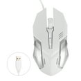 thumbnail image 2 of Computer Mouse Wired, Long Service Life Wired Mouse 4 Game Buttons  For Office For Home White, 2 of 8