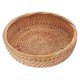 thumbnail image 4 of Handwoven Rattan Fruit Basket, Round Wicker Tray, Natural Ventilated Storage Bowl for Fruits, Snacks, Bread, Kitchen Counter, Tea Table, Home Decor, 4 of 5