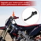 thumbnail image 3 of Palancas de freno de embrague cortas para motocicleta para Honda CRF450R CRF450RX, palanca de freno de manillar para Honda CRF450R CRF450RX, aleación de aluminio negro sólido 1 par, 3 of 7