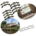 thumbnail image 6 of Urbalabs Cast Iron Kitchen Cabinet Handles and Drawer Pulls Western Concho Cross Horseshoe and Star Country Home Rustic Decor Farmhouse Cabinet Handle Cabinet Knobs (5, Silver Cowboy Taking a Knee), 6 of 6