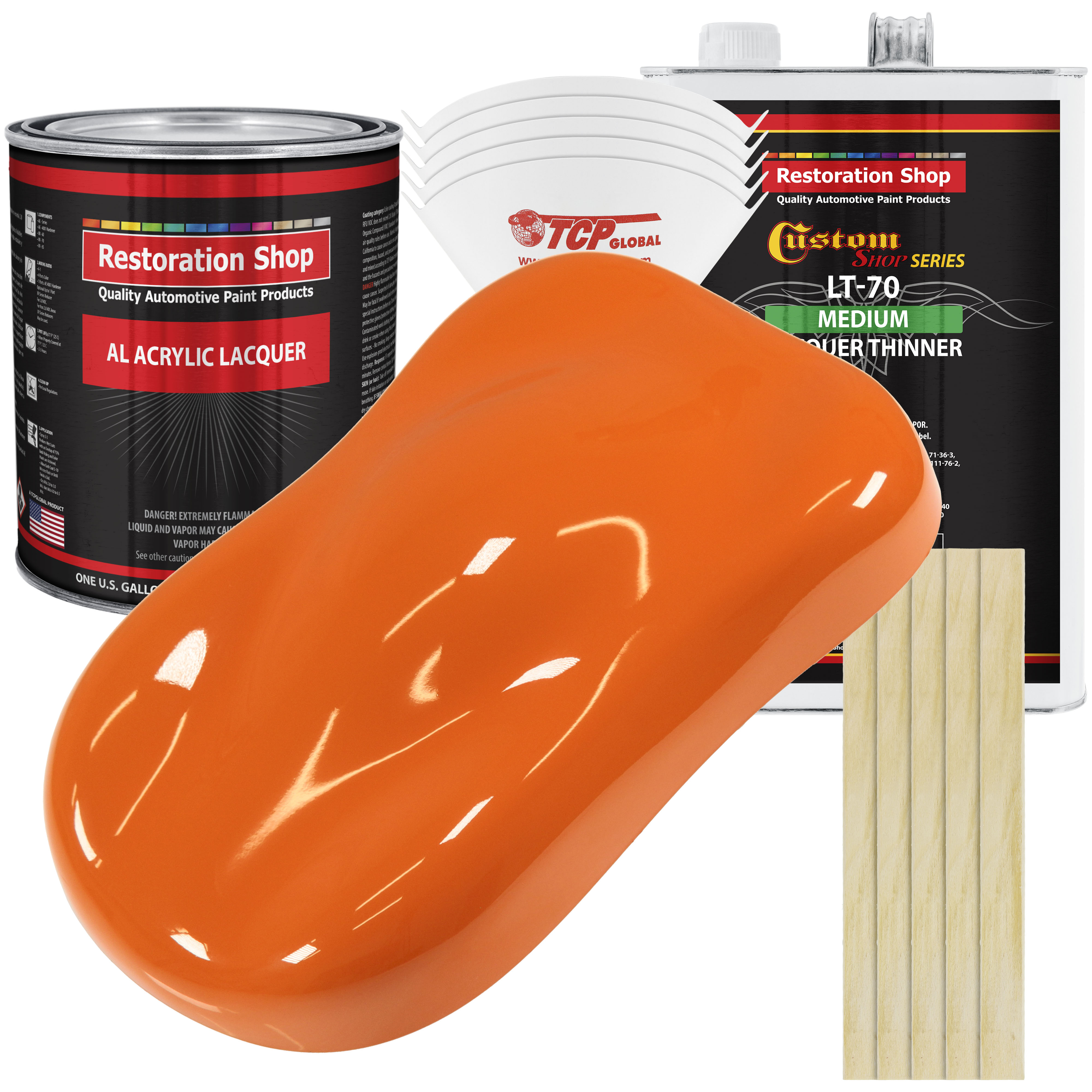 Restoration Shop - Omaha Orange Acrylic Lacquer Auto Paint - Complete