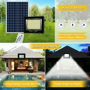 MDHAND 100W Solar Street Light, Super Bright LED with PIR Motion Sensor, Remote Control, Waterproof