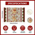 thumbnail image 5 of Red Gingerbread Man Christmas Winter Xmas Placemats Set of 4 Table Mats for Party Home Kitchen Dining Table Decorations 12x18 Inch, 5 of 5