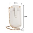 thumbnail image 2 of Estuche Pequeño Para Mujer Con Cordón Y Cadena Para Monedero Para Teléfono - Blanco, 2 of 5