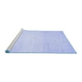 thumbnail image 2 of Ahgly Company Machine Washable Indoor Square Solid Blue Modern Area Rugs, 4' Square, 2 of 4