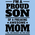 thumbnail image 3 of CafePress - I'm A Proud Son Of A Freaking Awesome Mom T Shirt - Men's Classic Graphic T-Shirt, 3 of 4
