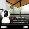 thumbnail image 5 of 25ft USB to USB C Extension Surveillance Camera Power Cable Compatible with Wyze Cam Pan, Oculus Go, Blink, Yi Home Camera, Kasa Cam Security Camera - White, 5 of 7