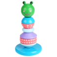 thumbnail image 1 of Juego de apiladores de arcoíris con forma de animal, anillos de clasificación Montessori, juguetes de vaso de torre cabeza de rana, 1 of 8