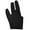 Black, variant on Leaveforme Spandex Snooker Billiard Cue Glove Pool Left Hand Open Three Finger Accessory