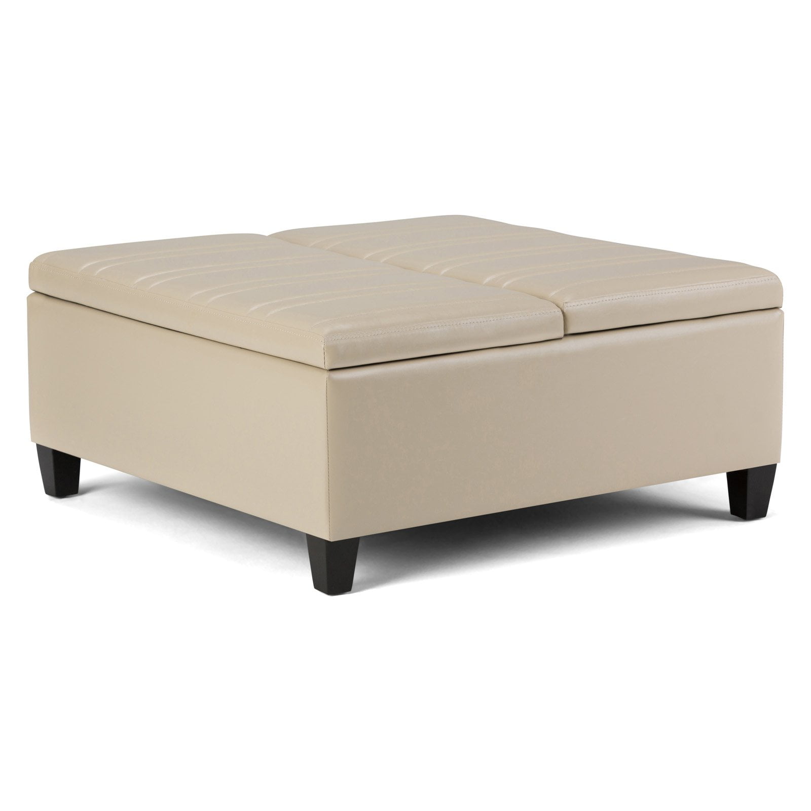 simpli home ellis coffee table storage ottoman