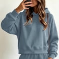 thumbnail image 6 of Yutgune Women's 2 Piece Sweatsuit Casual Fall Long Sleeve Hoodie Loose Wide Leg Sweatpants, 6 of 7