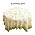 thumbnail image 2 of Round Tablecloth, Washable Table Cover, Stain Resistant Polyester Tablecloth for Coffee Table, Dining Table, Living Room, Bedroom, 2 of 7