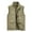 Khaki Tops for Men, variant on Men's Winter Warm Fleece Vest Sleeveless Stand Collar Zipper Pockets Waistcoat Coats Khaki XXXXXL
