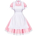 thumbnail image 3 of Conjunto de Disfraz de Criada Lolita Wannsee Cosplay Rosa Talla L, 3 of 8