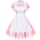 thumbnail image 3 of Conjunto de Disfraz de Criada Lolita Wannsee Cosplay Rosa Talla L, 3 of 8