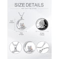 thumbnail image 6 of CACA LADY Cat Necklace 925 Sterling Silver Cute Cat on the Moon Pendant Animal Jewelry for Women Cat Lover Gifts for Daughter Granddaughter Wife Birthday, 6 of 6