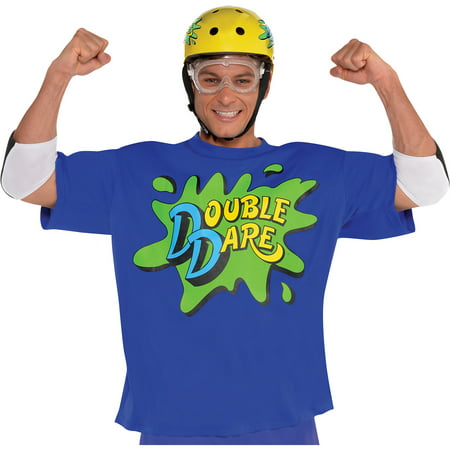 Nickelodeon Blue Double Dare Halloween Costume Kit for Adults, One Size