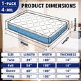 thumbnail image 2 of AGALI Heavy Duty Mattress Bag for Moving & Storage Full Size, 5 Mil Extra Thick, Fully Sealable Mattress Cover with Overlap Flap, Fits Mattress Up to 14" Thick, 2 of 7
