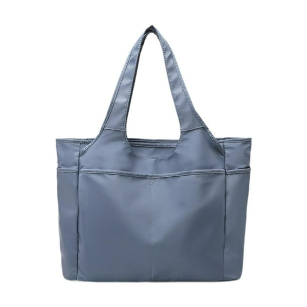 Bolso bolso de viaje bolso de viaje liviano bolso de lona plegable para mujeres sport gym bolso para viajes de compras al aire libre de vacaciones Azul