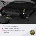 thumbnail image 6 of 1 Lift Supports Gas Struts Fits 2007 2008 2009 2010 2011 2012 GMC Acadia Front Hood Engine Lid Cover Bonnet SG130098 GM25796762 95809 Springs Arms Dampers Rods, 6 of 6