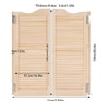 thumbnail image 3 of Wall-Mounted Swinging Door Double Half Door Double-Hinged Café Door with Hinges, 3 of 17