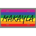 thumbnail image 1 of Makayla Name Pride Flag Style License Plate Tag Vanity Novelty Metal | UV Printed Metal | 6-Inches By 12-Inches | Car Truck RV Trailer Wall Shop Man Cave | NP2108, 1 of 1