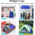 thumbnail image 4 of 3 Pack XXL Drawstring Laundry Bag, 28x40 Inch Machine Washable Hamper Liner for Travel Camping, 2 Black 1 Blue, 4 of 8