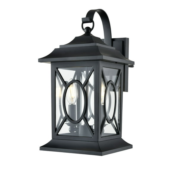 Millennium Lighting 85102 Allbert 2 Light 17" Tall Outdoor Wall Sconce - Black