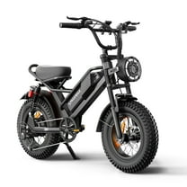 Spacewalk 16" Fat Tire Ebike, 750W, 21.7MPH, 48V/15AH Battery, 4 Shock Absorbers, Compact for Riders Under 5'2" & Teens.