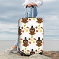thumbnail image 7 of Fuzoiu Colorful maple leaf owl Print Suitcase Cover,Washable Luggage Covers for Suitcase,Elastic Luggage Protector Cover,Scratch Resistant Travel Suitcase Covers-X-Large, 7 of 7