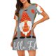 thumbnail image 1 of Disketp Hello Fall Gnomes para Camisón Corto de Manga Corta para Mujeres, Camisón Cómodo con Escote Redondo, Bonito y Confortable, 1 of 6