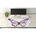 thumbnail image 2 of Animal Computer Mouse Pad, Butterfly Design in Watercolors Wings Moth Vintage Illustration, Rectangle Non-Slip Rubber Mousepad Large, 31" x 12" Gaming Size, Violet Salmon Black, by Ambesonne, 2 of 2