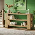 thumbnail image 4 of 70.9" Extra Long Console Table for Living Room | Vintage Farmhouse Wood Sofa Accent Table | 3-Tier Entryway Foyer Furniture | Rustic Warmth, Scratch-Resistant, 300lb Capacity, 4 of 6