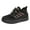 Black, variant on Winter Warm Casual Shoes for Women Breathable Platform Non Slip Outdoor Walking Shoes Fleece Lined Lace Up Short Boots Brown Size 8