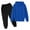 1-Blue2849, variant on Boys Sweatsuit Set Solid Color Long Sleeve Hoodie Pullover Sweatshirt Jogger Sweatpants Tracksuit Comfort Outfit, Sizes 3-14